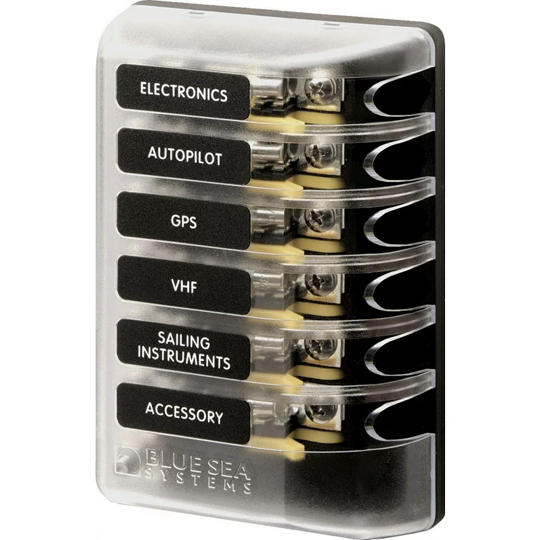Blue Sea Systems Fuse Block 3AG 6circuit (Bulk)
