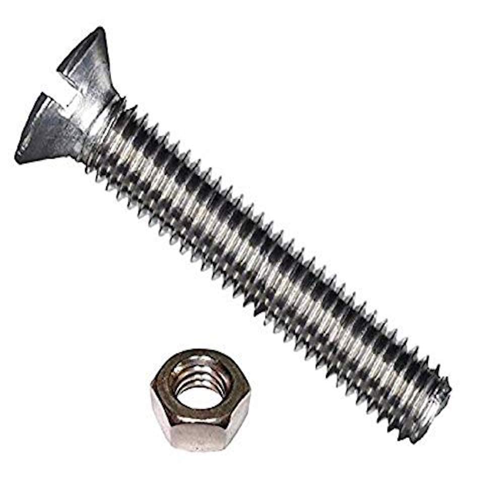 Slotted Countersunk Screw with Nut