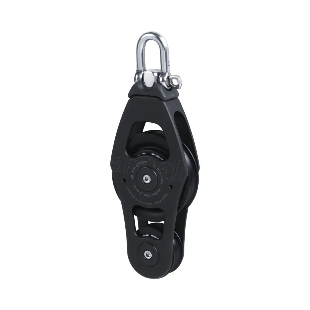OPF BLOCK D060 FIDDLE + S.STEEL SHACKLE D006