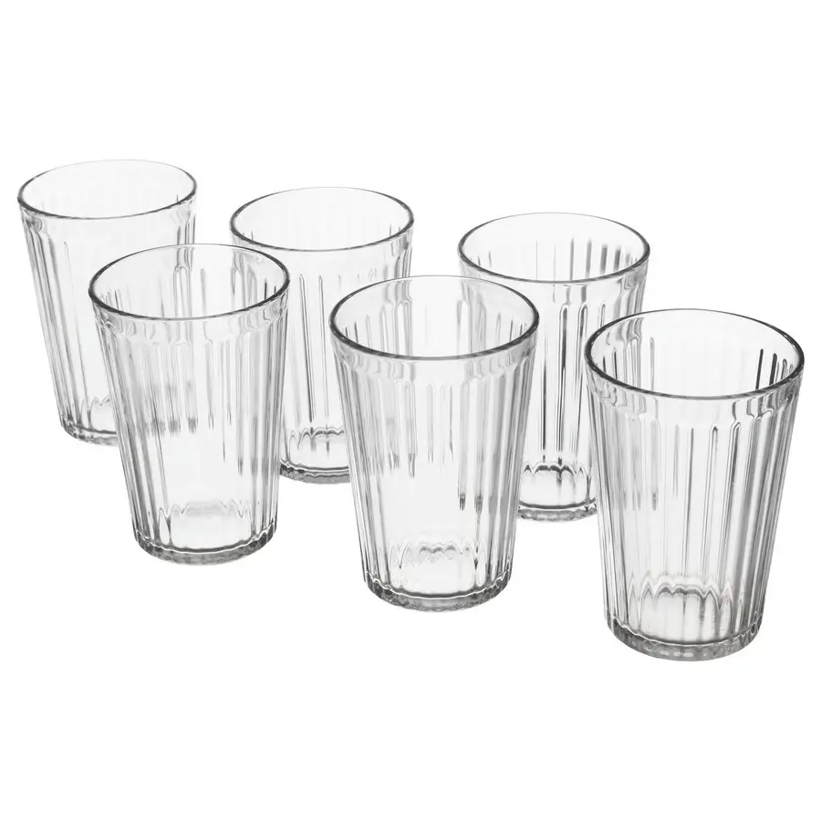 VARDAGEN glass 31 cl clear glass 6-p