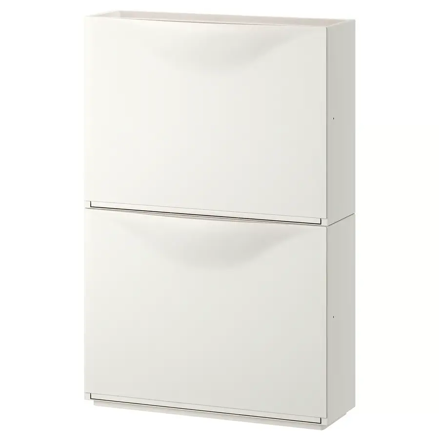 TRONES shoe cb/stor 52x18x39 white 2-p