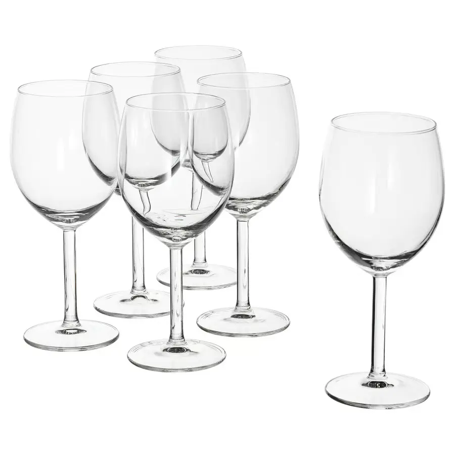 SVALKA wine glass 30 cl clear glass 6-p