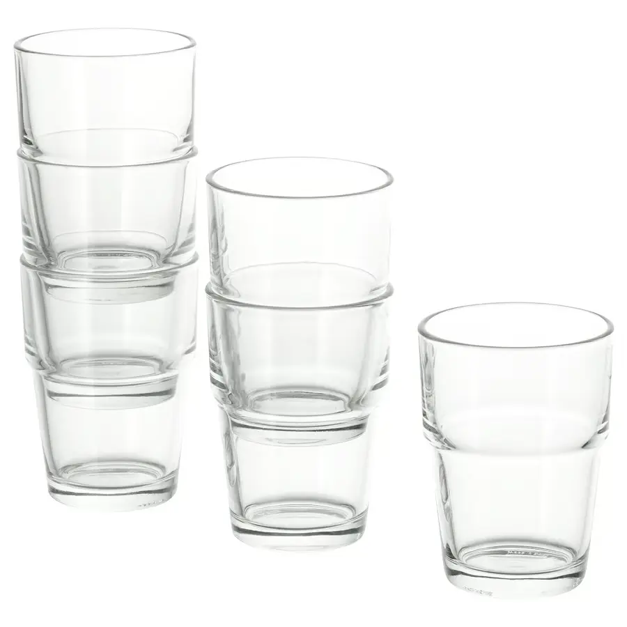 REKO glass 17 cl clear glass 6-p