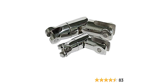 Heavy Duty 316 Stainless Steel Multi-Directional Double Anchor Swivel Connector(1/4"-5/16" 3/8"-1/2")