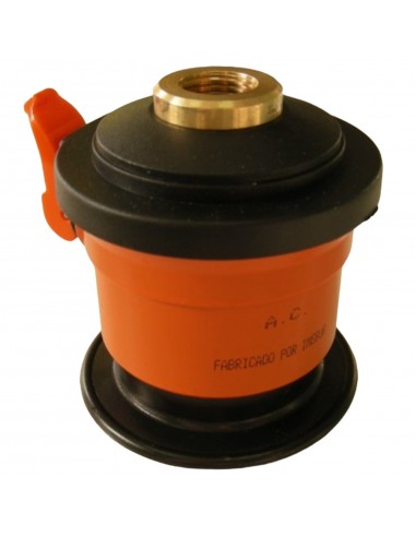 Adapter for standard butane gas to blue bottle thread