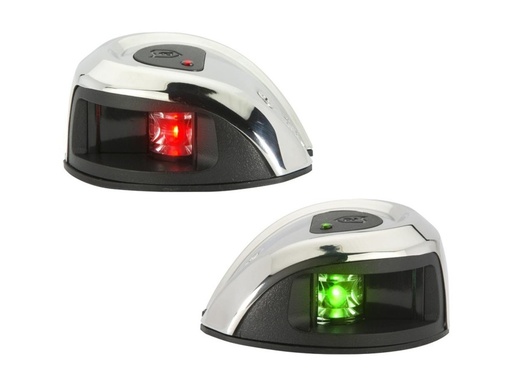 [ATT-NV1011SS-1] Attwood LED 1NM Stainless Pair - Deck Mount Navigation Sidelights - NV1011SS-1