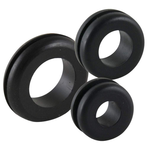[750000] Ancor Black Vinyl Grommet Assortment Black 45pcs