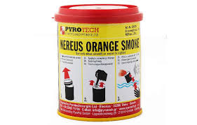 [0589-P1-0610 BAM-P1-0587 1294210] PYROTECH Nereus Orange Smoke