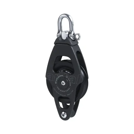 [00602] OPF BLOCK D060 SINGLE WITH BECKET + S.STEEL SHACKLE D006