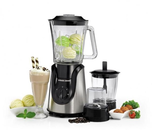 [BX600G-B5] 600W Glass Blender with Grinder Mincer