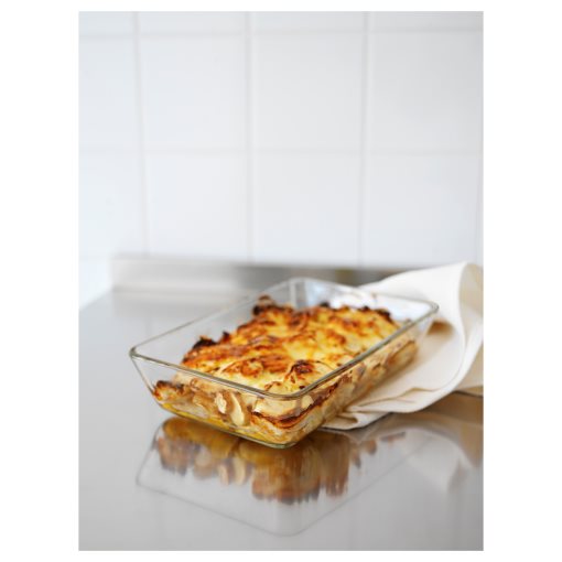 [80058761] MIXTUR oven/serv dish 35x25 clear glass