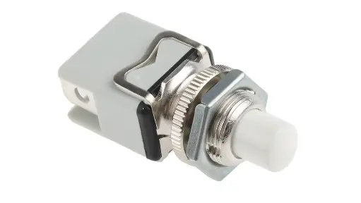 [1192920] APEM 1NO Momentary Push Button Switch, 12.2 (Dia.)mm, Panel Mount, 250V ac
